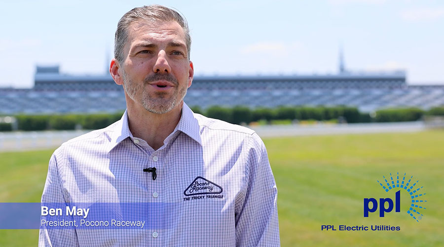 Ben May at Pocono Raceway