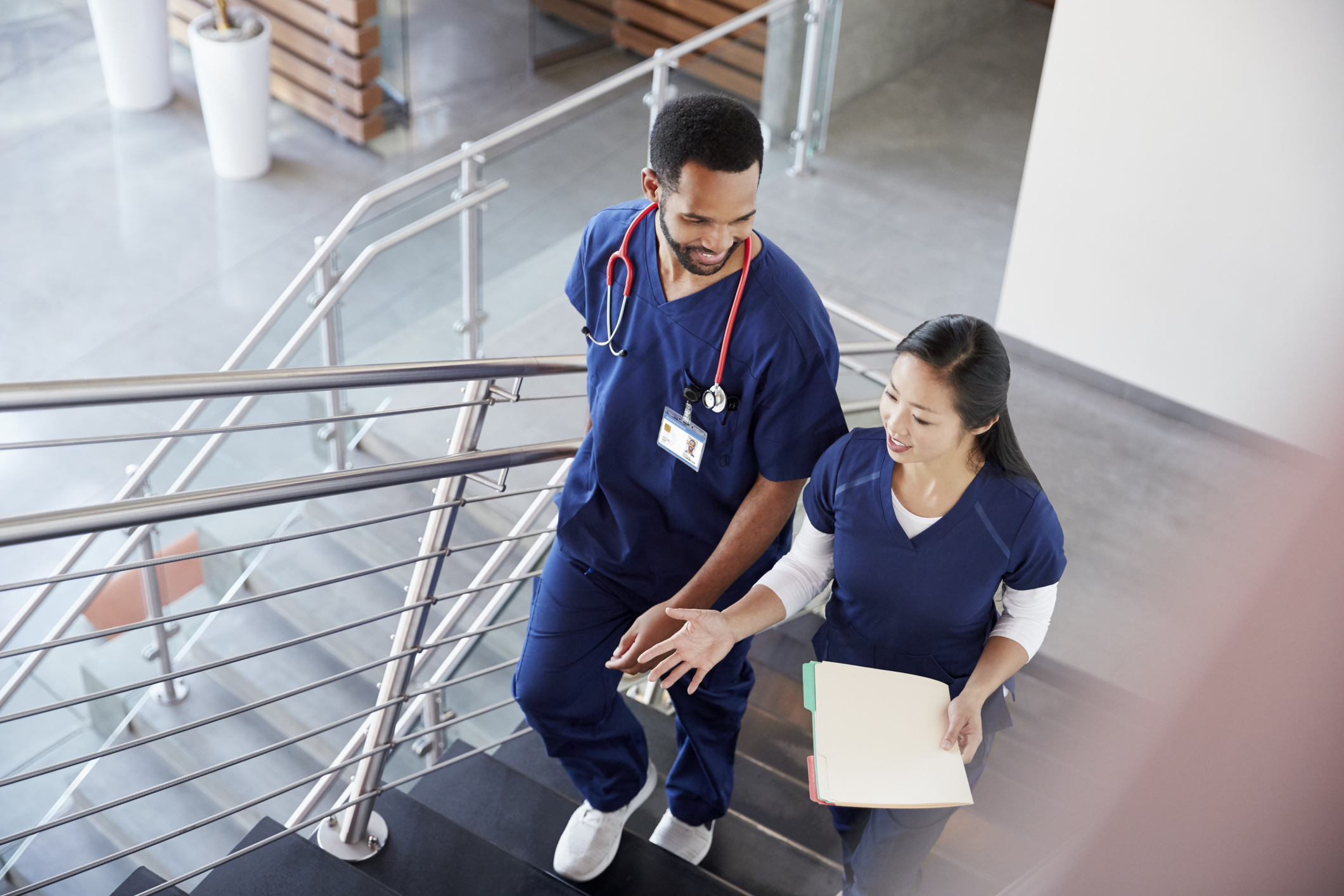 medical workers in hospital